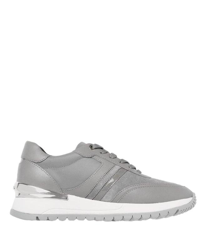 geox women's d desya light grey sneakers