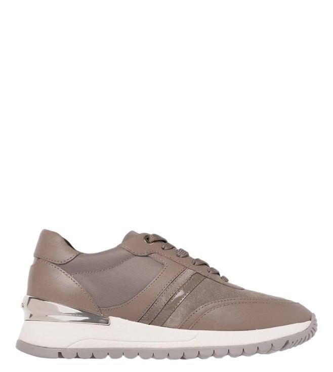 geox women's d desya dark taupe sneakers