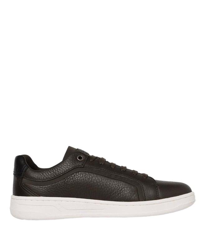 geox men's u magnete coffee sneakers