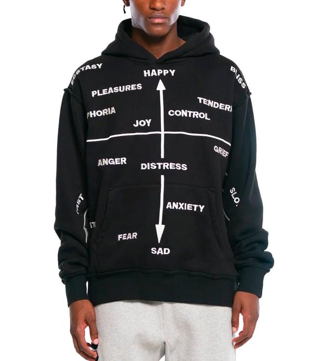 pleasures x capsul black hysteria printed relaxed fit hoodie