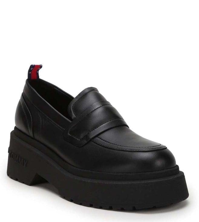 tommy hilfiger women's black loafers