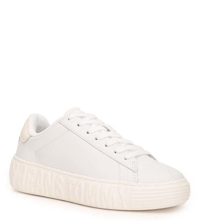 tommy hilfiger women's ecru sneakers