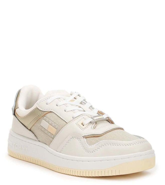 tommy hilfiger women's ivory sneakers