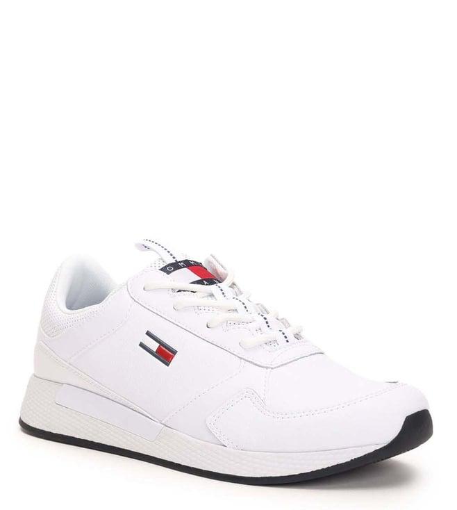 tommy hilfiger men's white sneakers