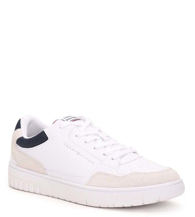 tommy hilfiger men's white sneakers