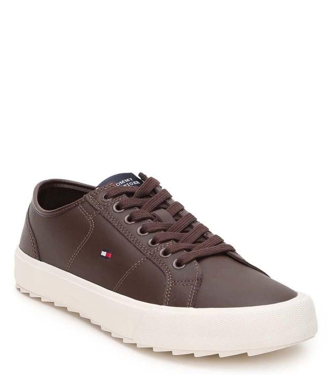 tommy hilfiger men's cocoa sneakers