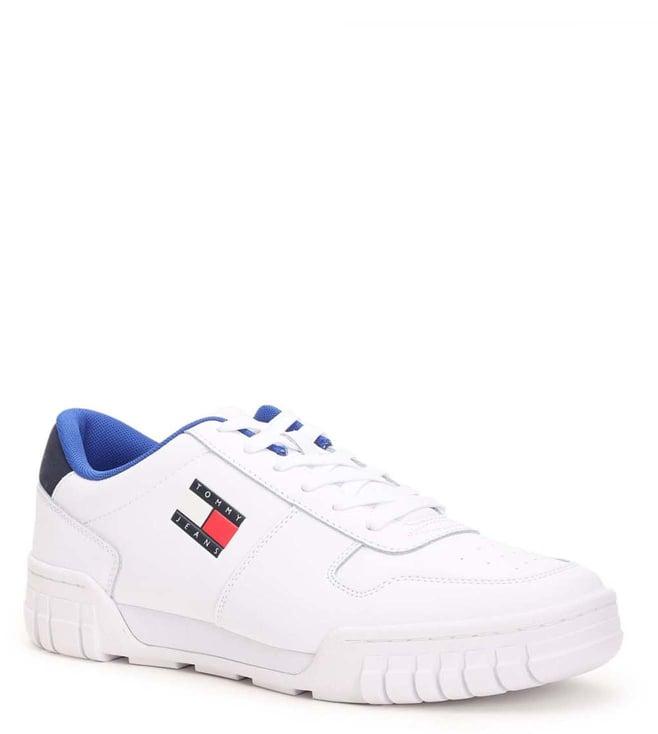 tommy hilfiger men's white sneakers