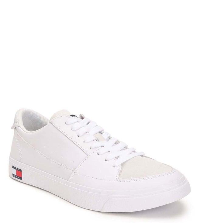 tommy hilfiger men's white sneakers