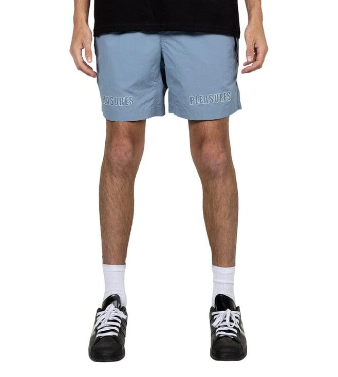 pleasures x capsul blue jacinto relaxed fit shorts