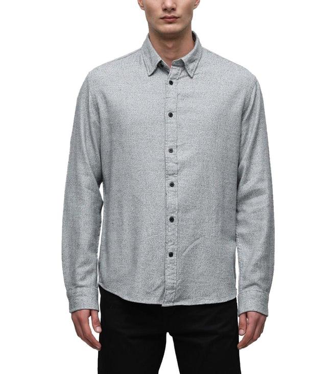 selected homme grey regular fit shirt