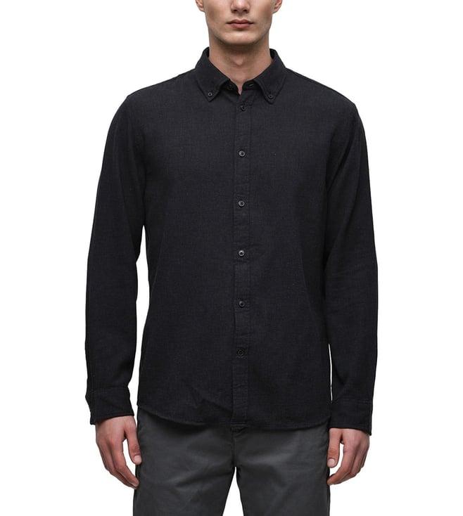 selected homme black regular fit shirt