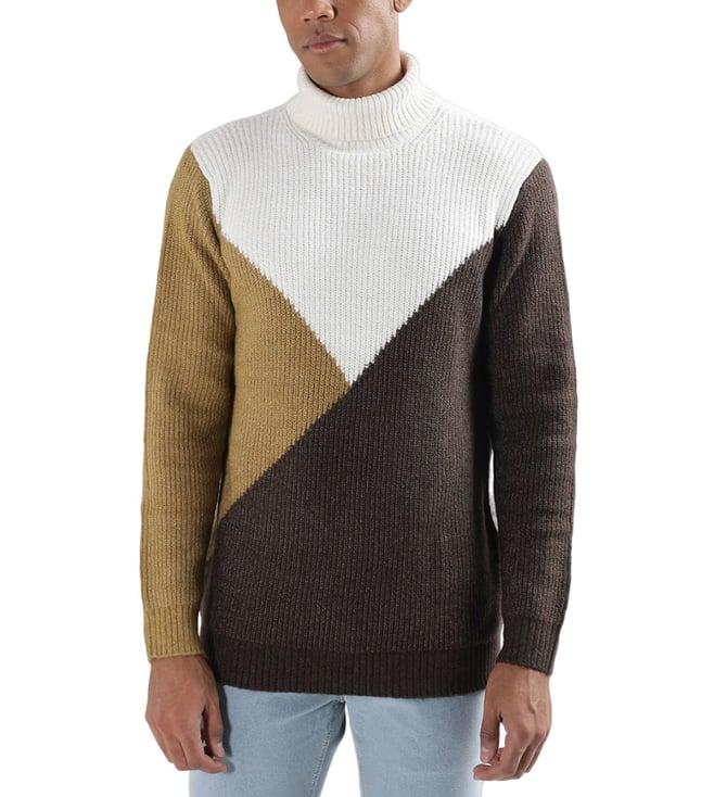 lindbergh brown relaxed fit sweater