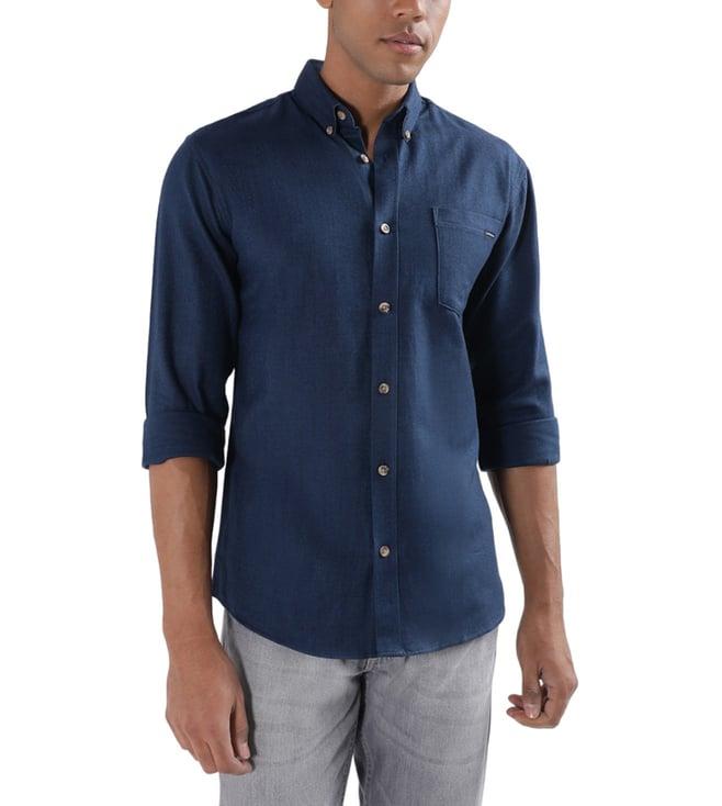 lindbergh blue relaxed fit shirt