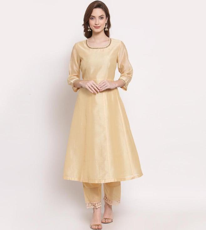 dart studio beige a-line kurta