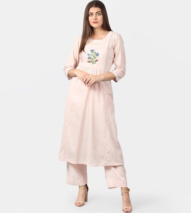 dart studio peach a-line kurta