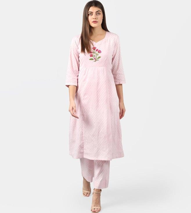 dart studio pink a-line kurta