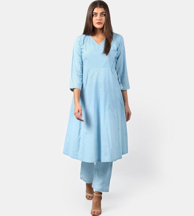 dart studio blue a-line kurta