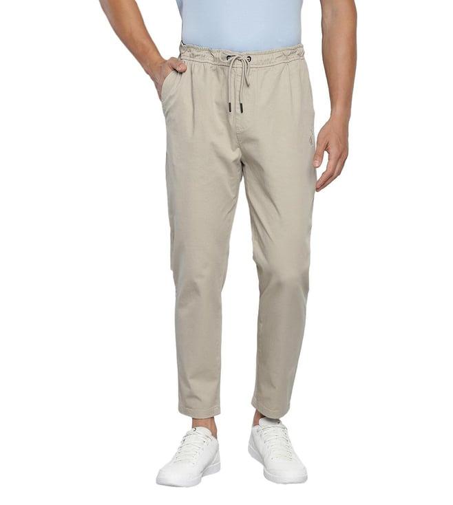 calvin klein plaza taupe slim fit chinos