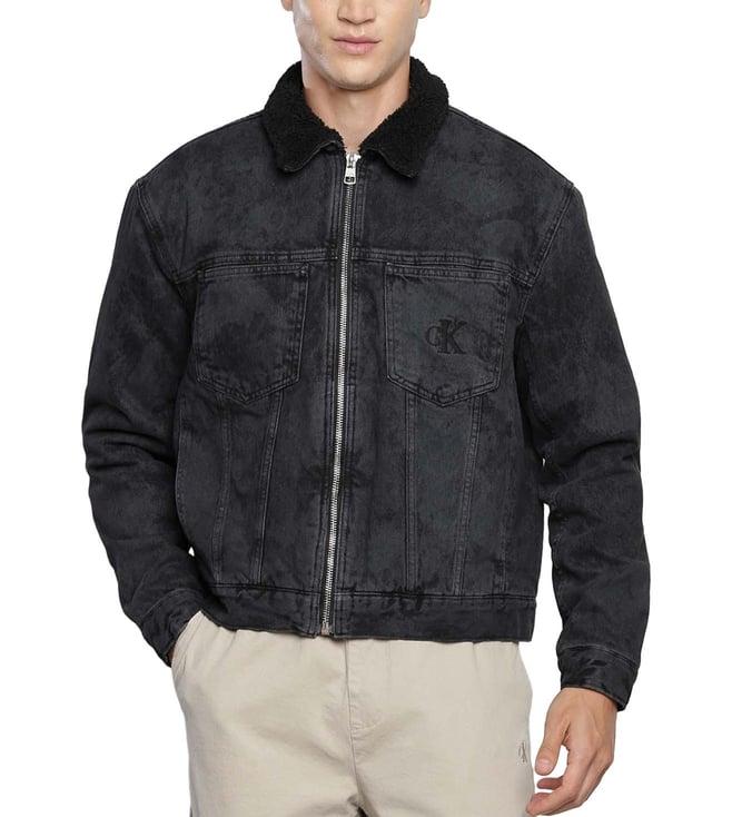 calvin klein denim grey regular fit denim jacket