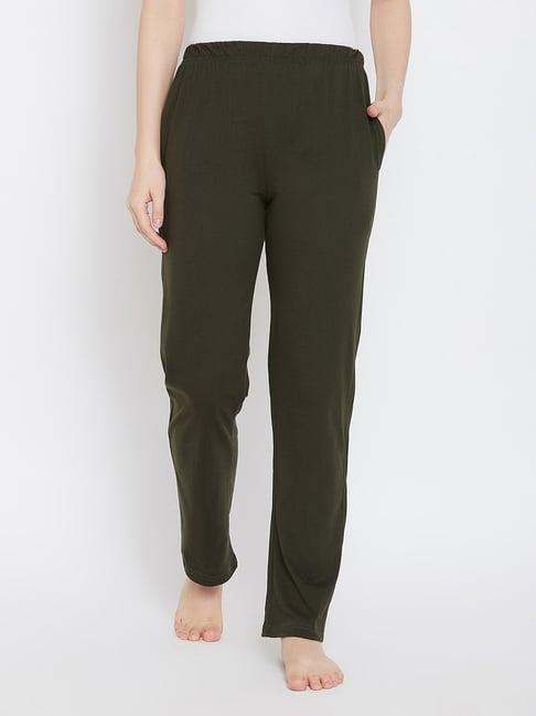 clovia olive cotton pyjamas