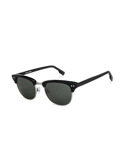 john jacobs jj s12638 grey polarized clubmaster sunglasses