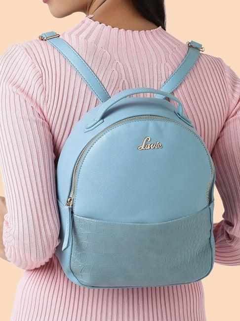 lavie blue pu medium backpack