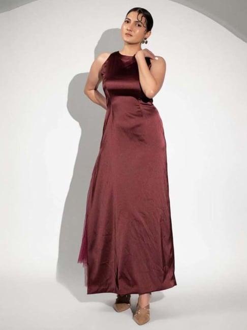 moh mahogany bloora halterneck gown