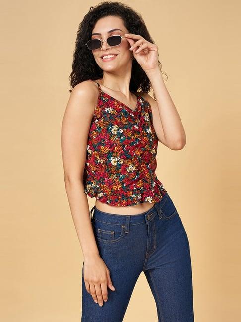 yu by pantaloons multicolored floral print top