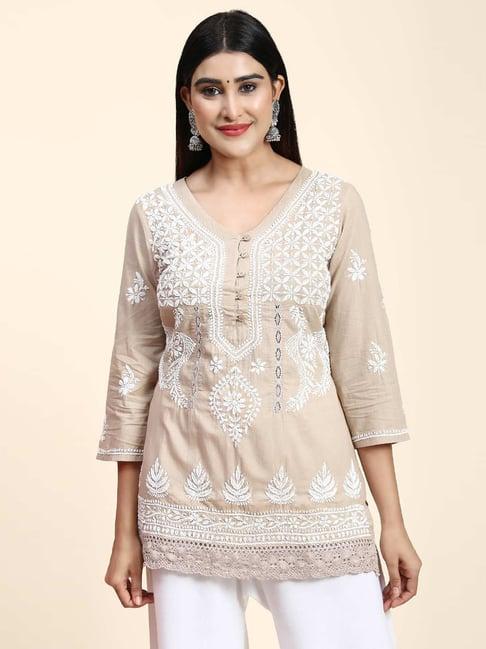 house of kari house of kari chikankari tunic for women