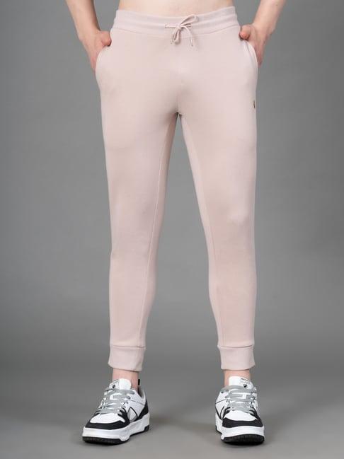 red tape light pink regular fit joggers