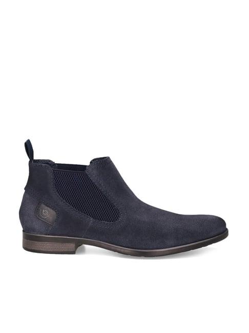 bugatti men's licio eco dark blue chelsea boots