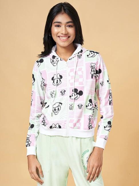 honey by pantaloons pink cotton printed sweatshirt