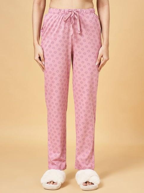 dreamz by pantaloons pink cotton printed pyjamas