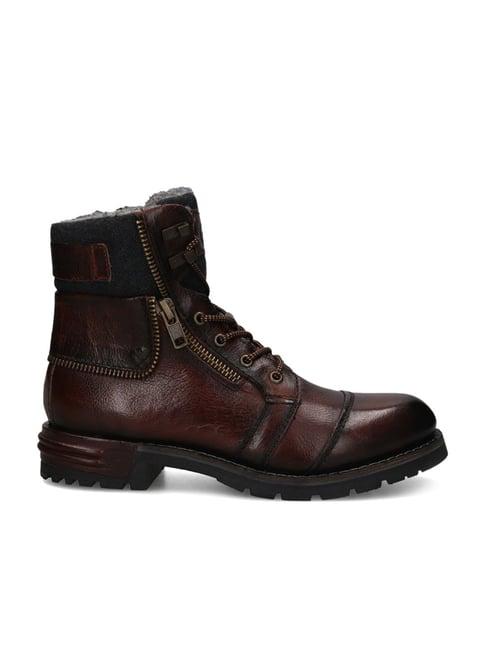 bugatti men's sentra brown snow boots