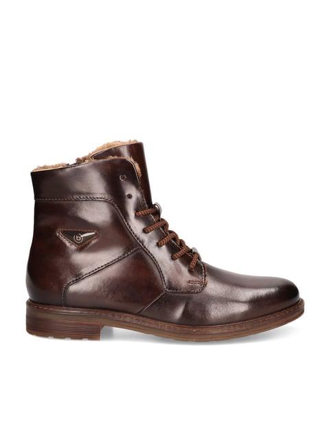 bugatti men's mirato brown snow boots