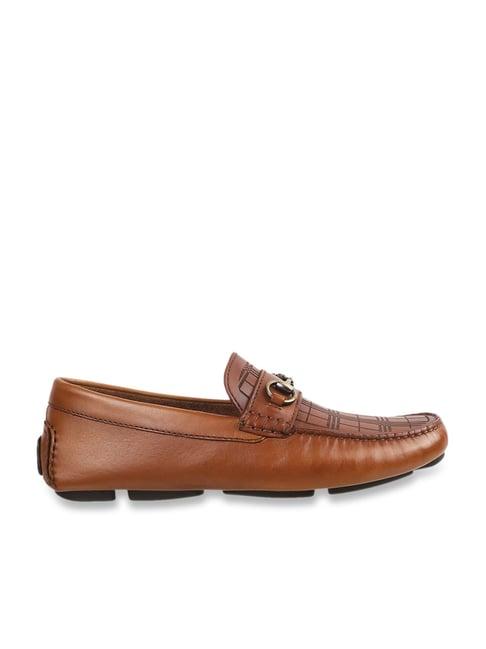 j. fontini by mochi men's tan casual loafers