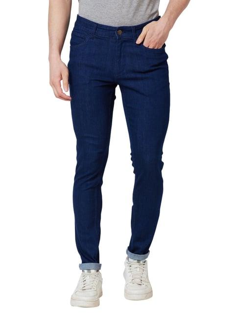 park avenue blue super slim fit jeans