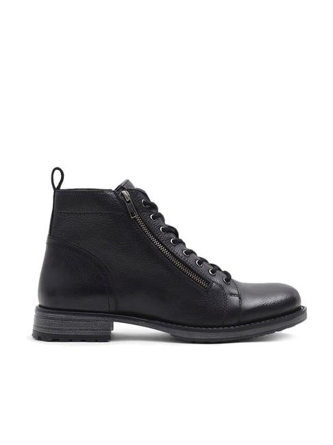 jack & jones men's black derby boots