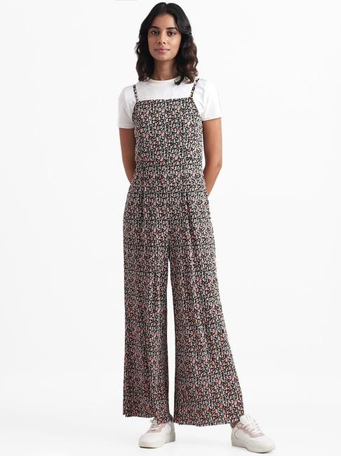 nuon by westside multicolor floral printed jumpsuit