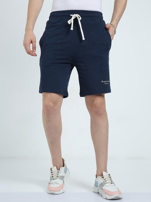 masculino latino navy regular fit shorts