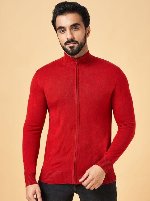 yu by pantaloons red regular fit sweater