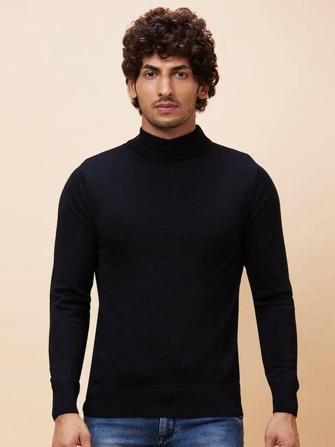 globus black regular fit sweater