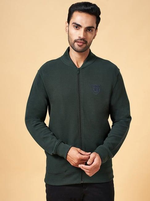 byford by pantaloons green slim fit sweatshirt