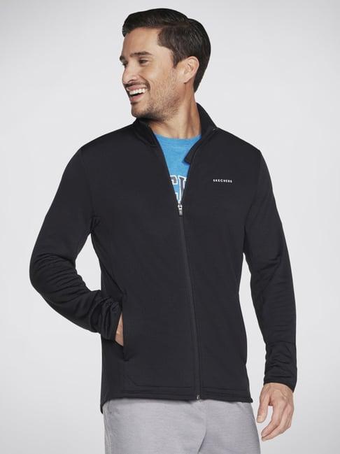 skechers black relaxed fit jacket