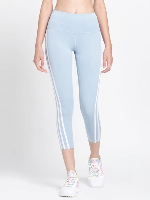 adidas blue striped tights