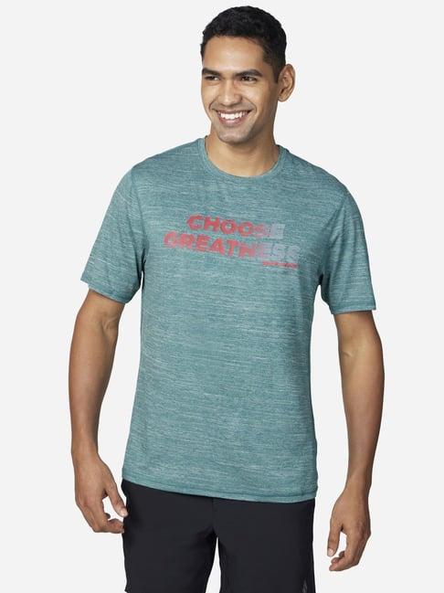 skechers navy regular fit printed t-shirt