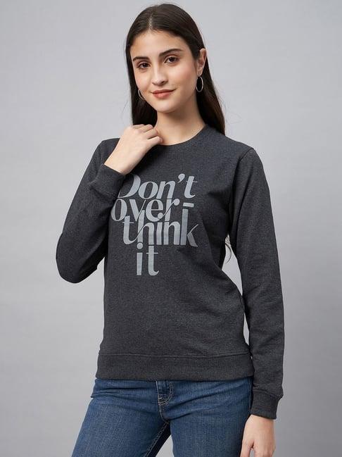 club york grey printed sweatshirt