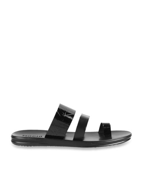 mochi men's black toe ring sandals