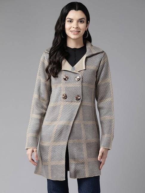 cayman beige chequered jacket