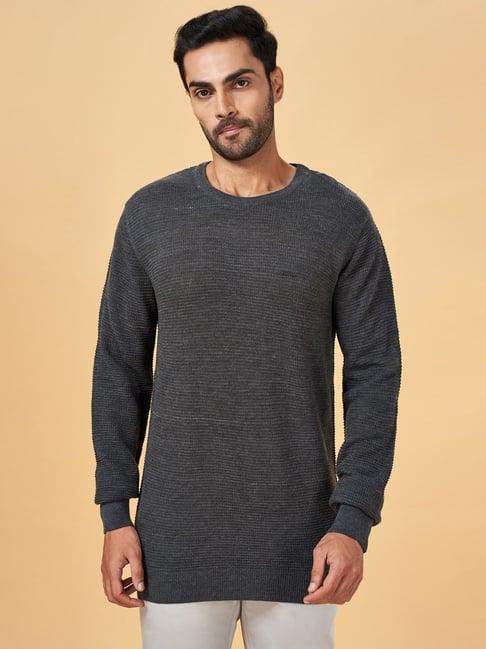 byford by pantaloons charcoal slim fit sweater